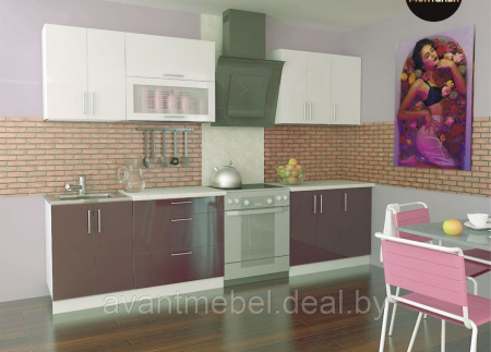Модульная кухня "Тимбер" 3.0м фасады Пластик